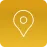 A yellow map pin icon, representing location or navigation services.