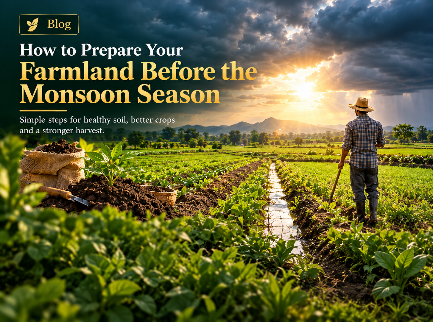 Preparing Farmland for Monsoon Season